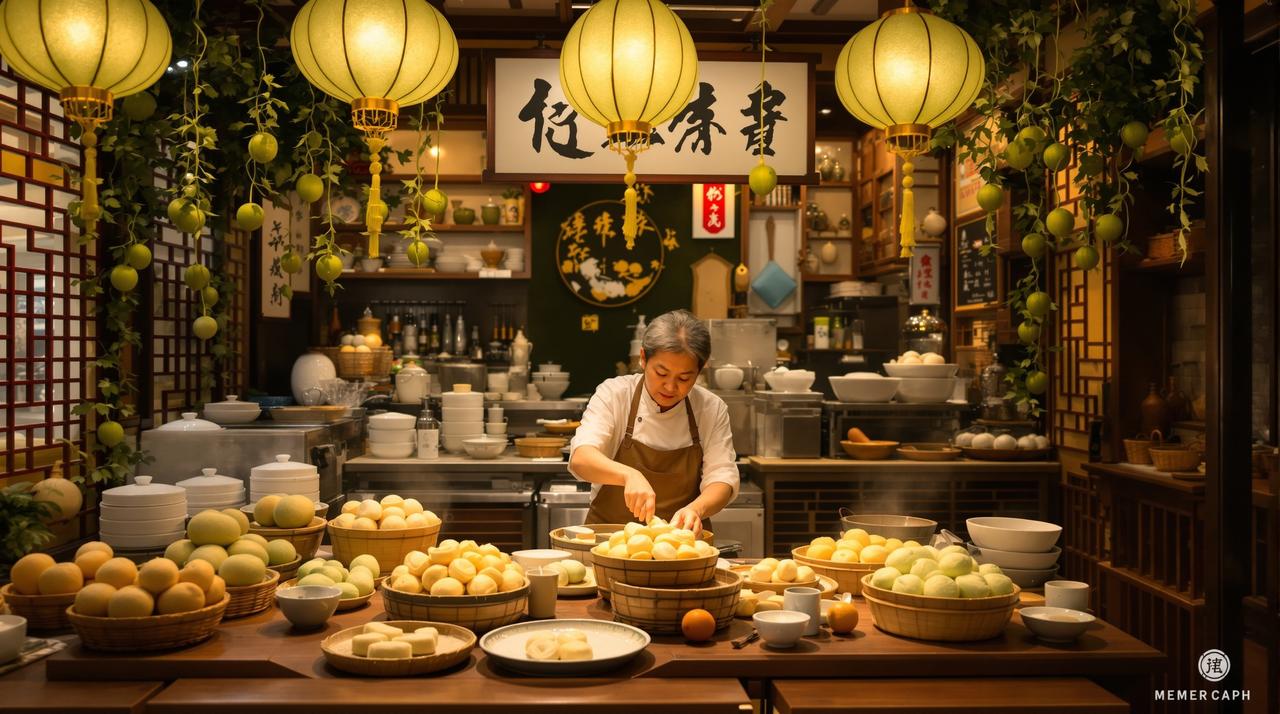 风味印记：老字号蜜瓜甜品店 - 粉色视频